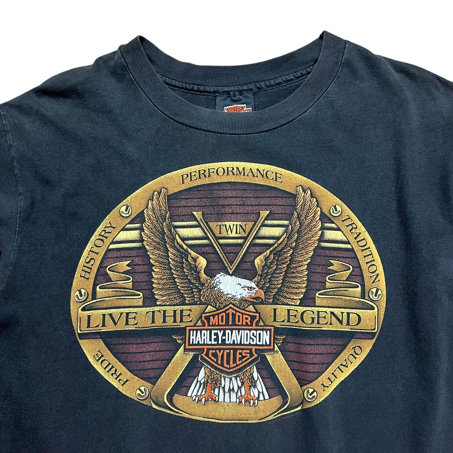 1992 Harley-Davidson Faded Eagle Emblem T-shirt - L