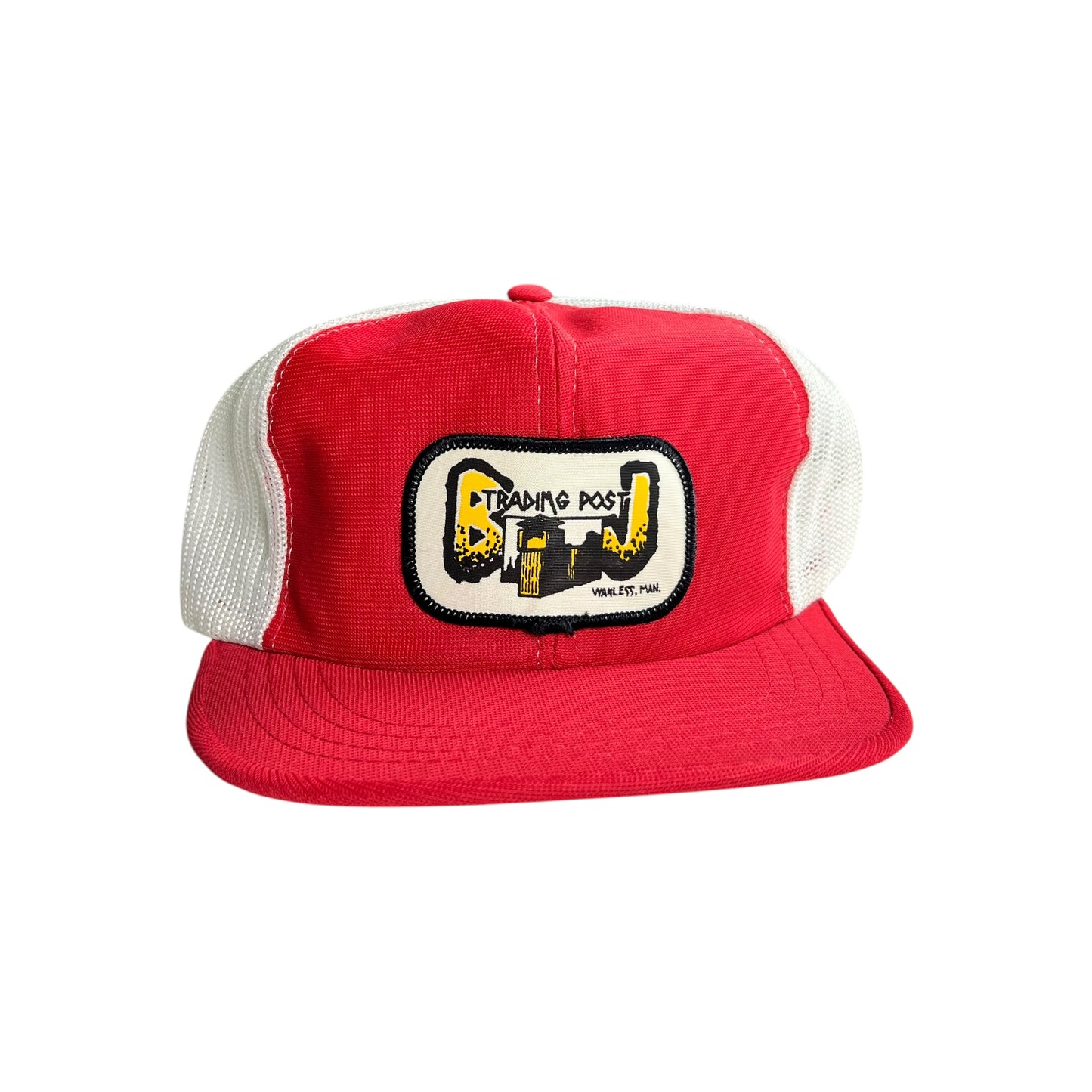 Red & White BJ Trading Post Trucker Hat