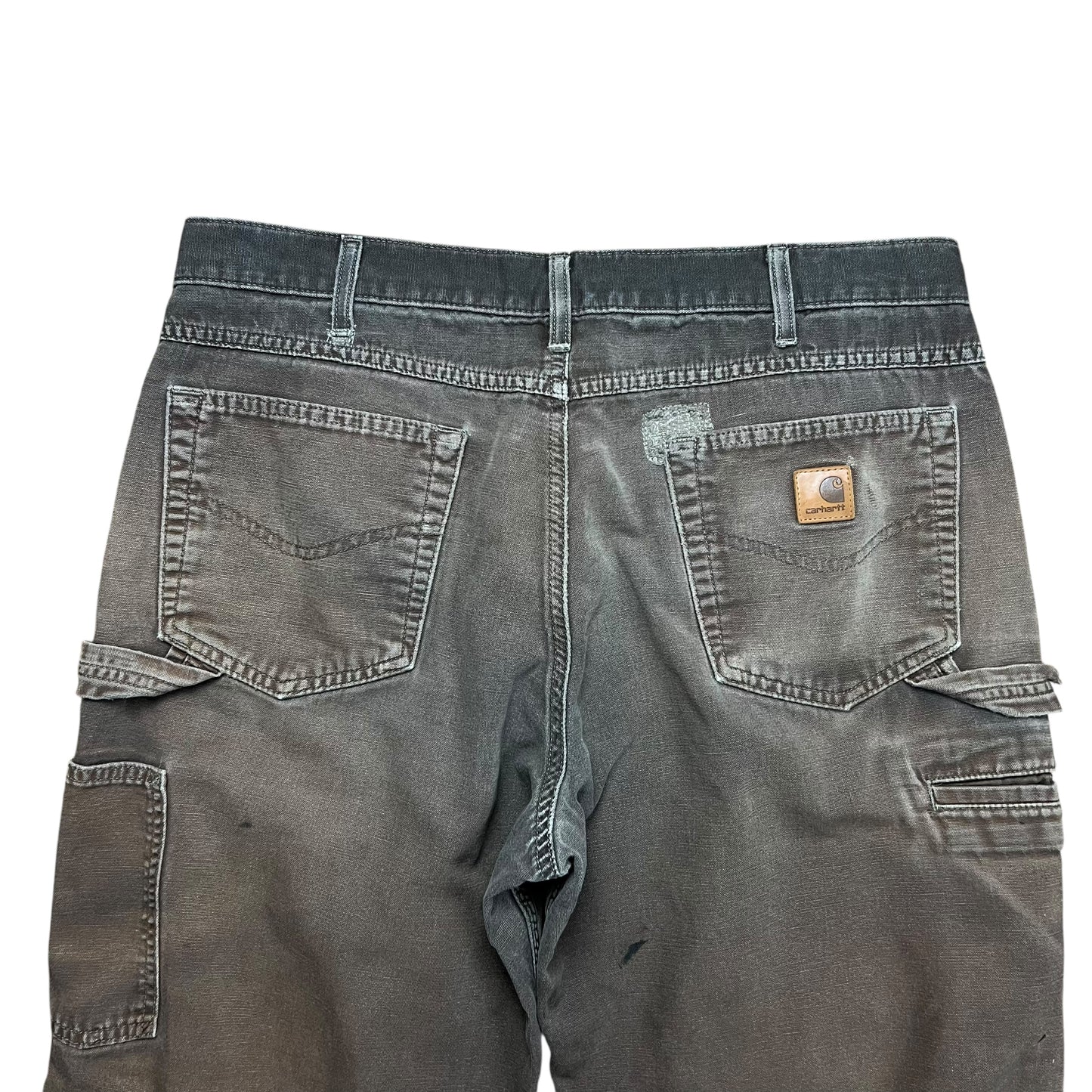 Carhartt Faded & Distressed Brown Work Pants - 36”
