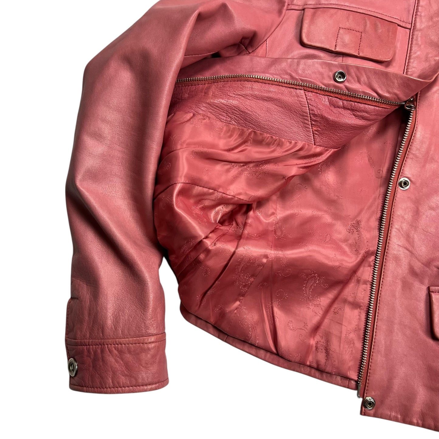 Danier Soft Pink Leather Jacket - XS