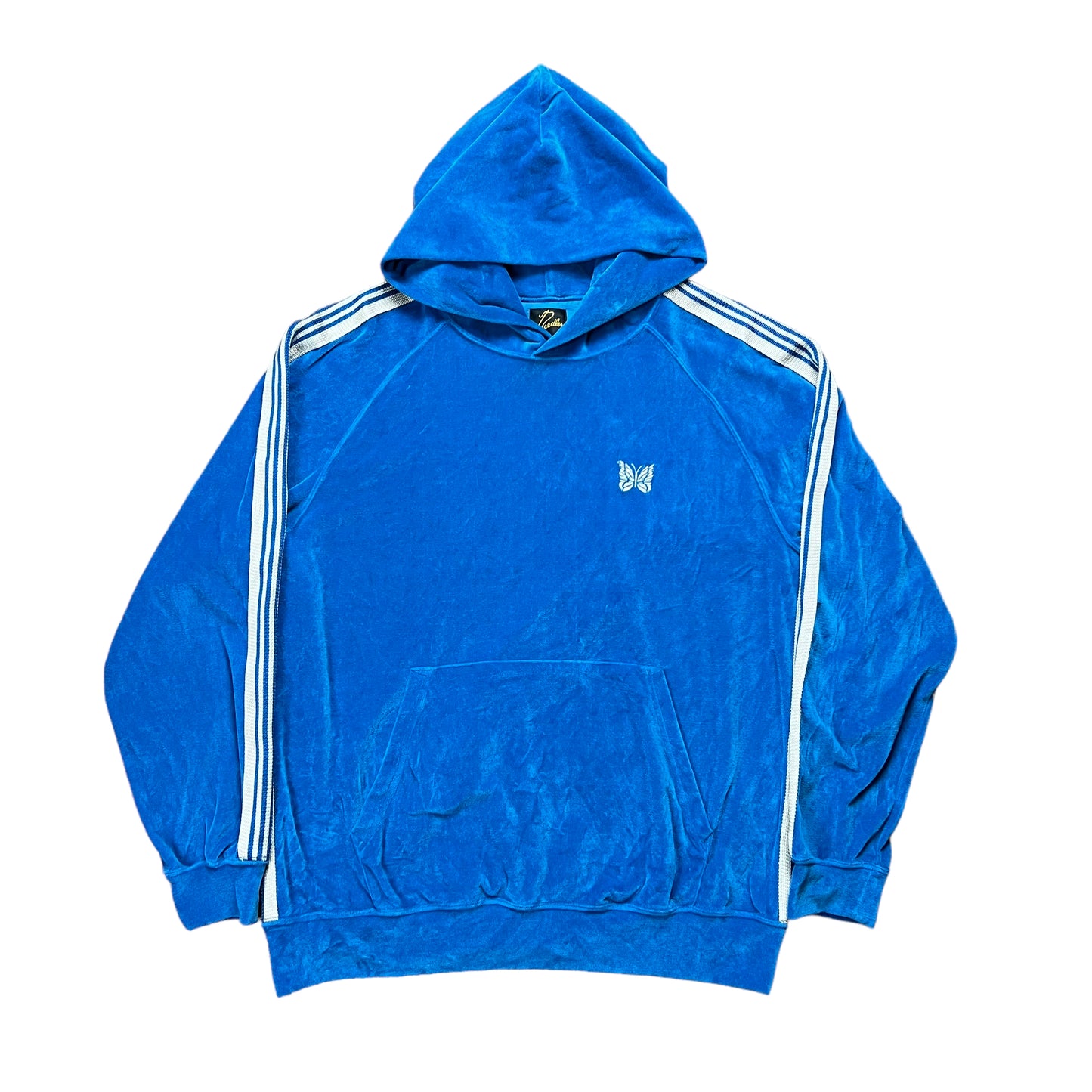 Needles Blue Velour Track Hoodie - L