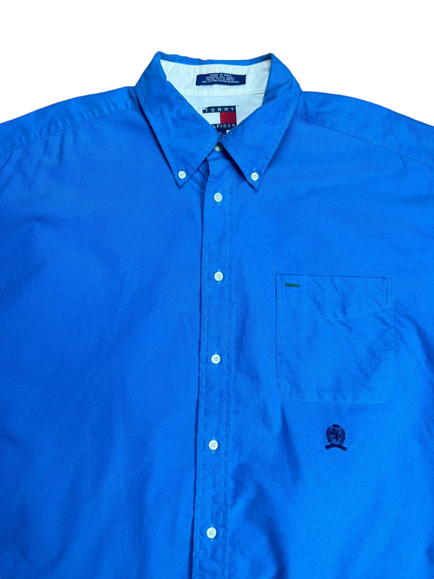 Tommy Hilfiger Boxy Blue Button-up Shirt - XL