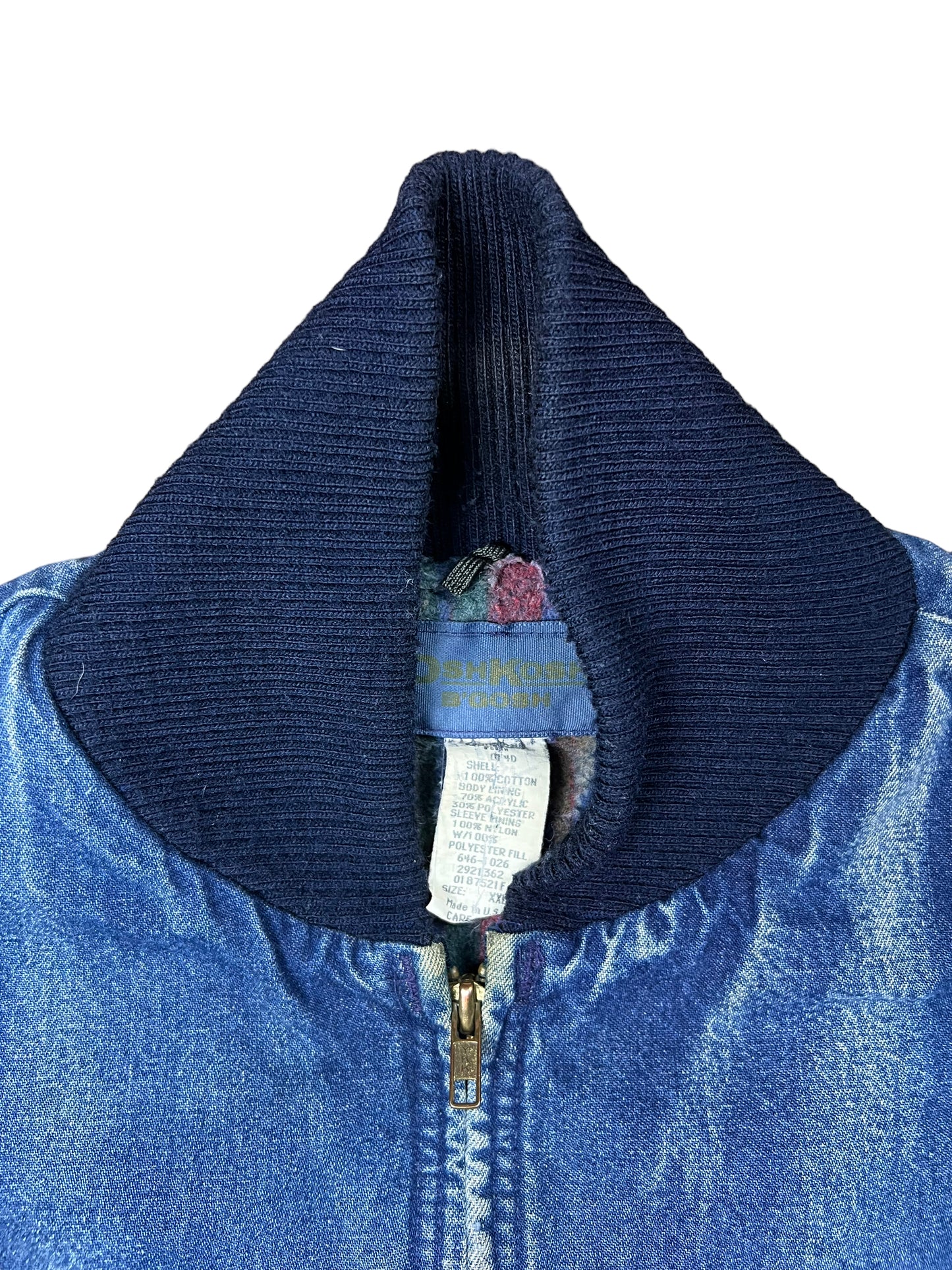 OshKosh B’Gosh Blanket Lined Denim Bomber Jacket - XXL
