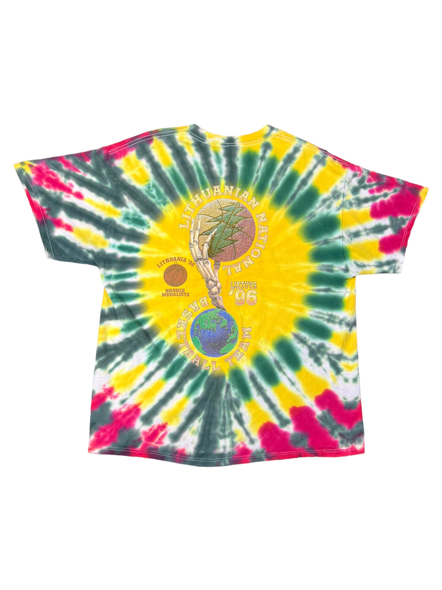 1996 Grateful Dead Lithuanian Basketball T-shirt - XL