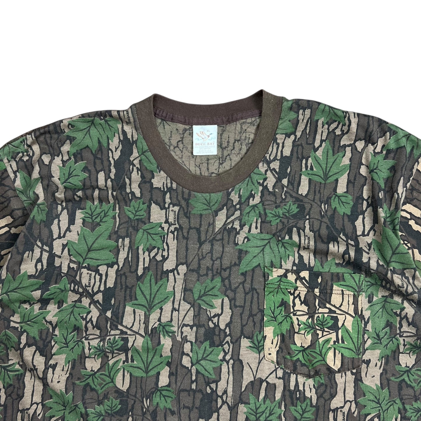Duck Bay Trebark Camo Pocket T-shirt - XL