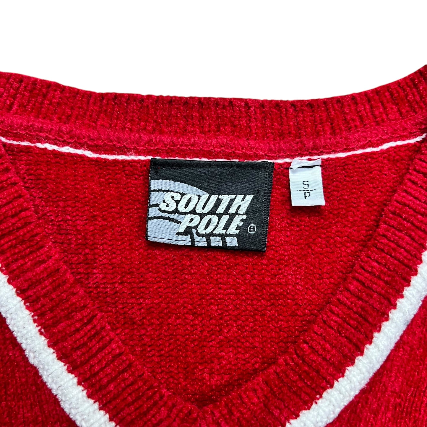 Southpole Red Chenille Vest - L