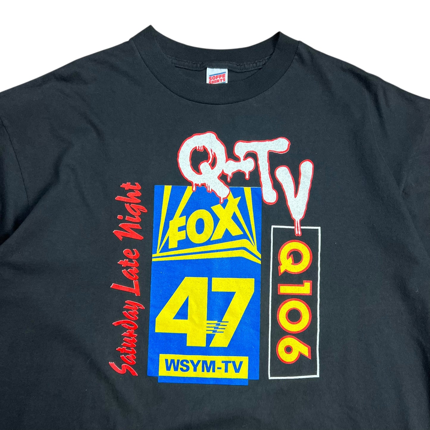 Saturday Late Night Q-TV Radio T-shirt - XL