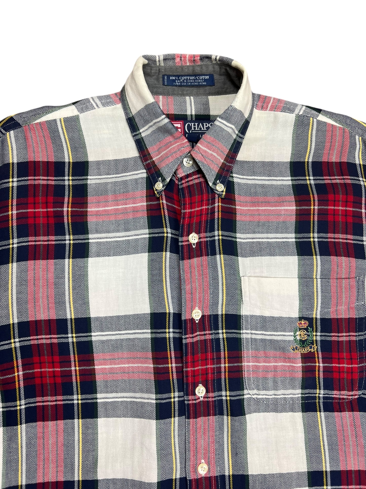 Chaps Ralph Lauren Plaid Button-up Shirt - XL