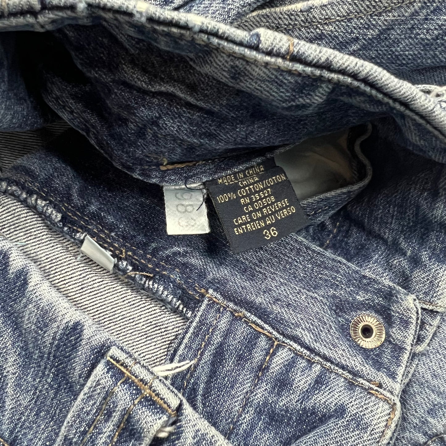 Marithé + François Girbaud Faded Baggy Jean Shorts - 36"