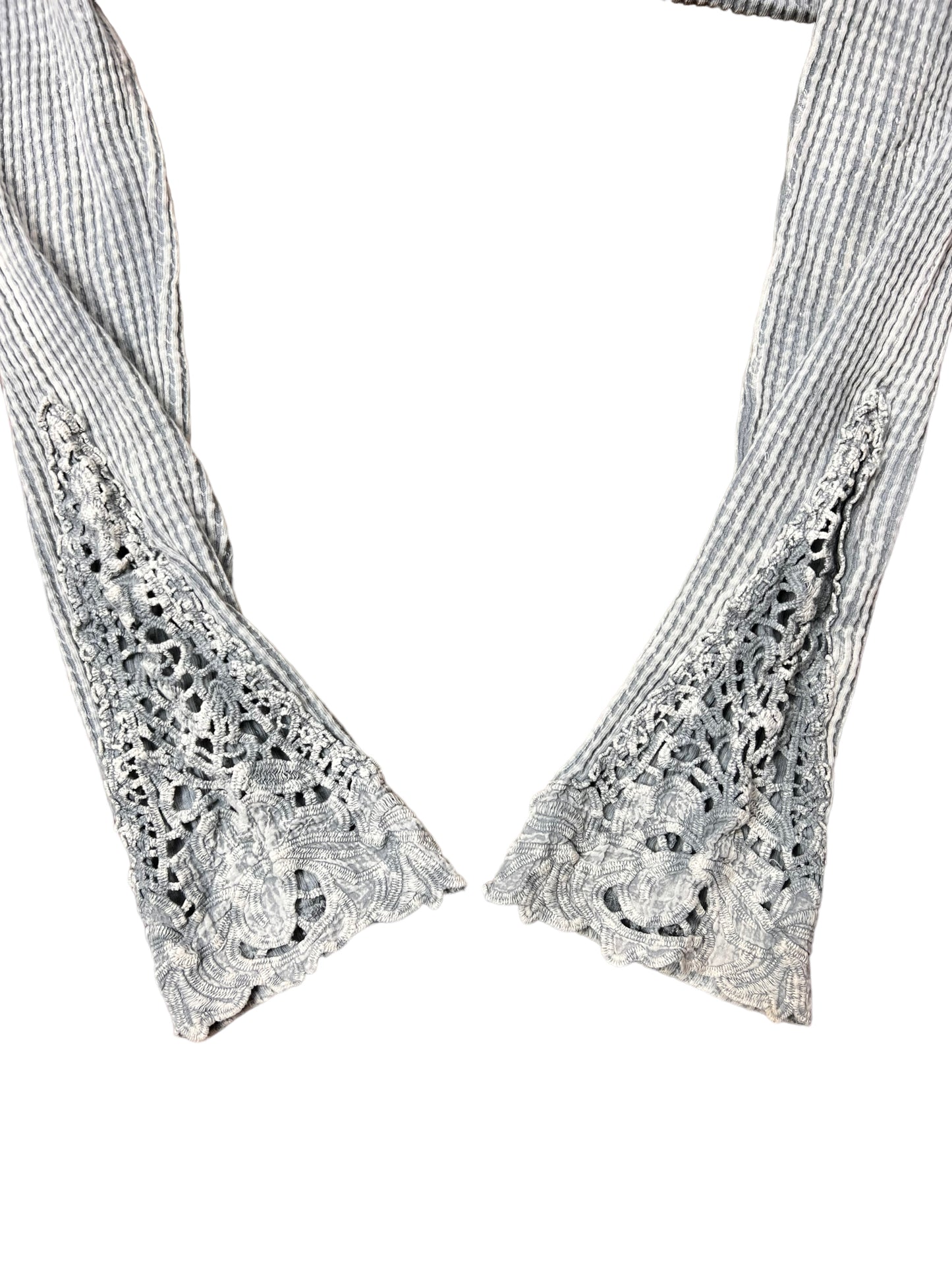 Lace Hollow Out Thermal Shirt - S