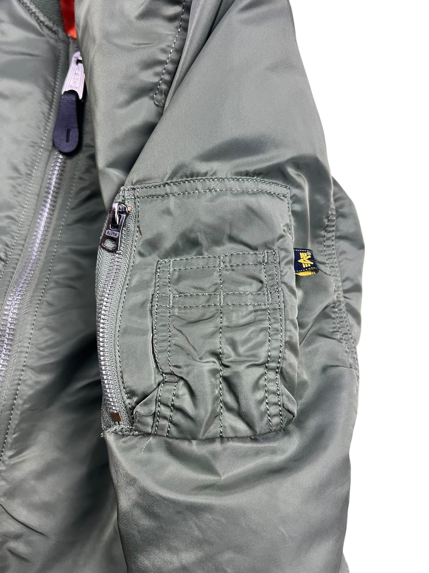 Alpha Industries Green Bomber Jacket - XS