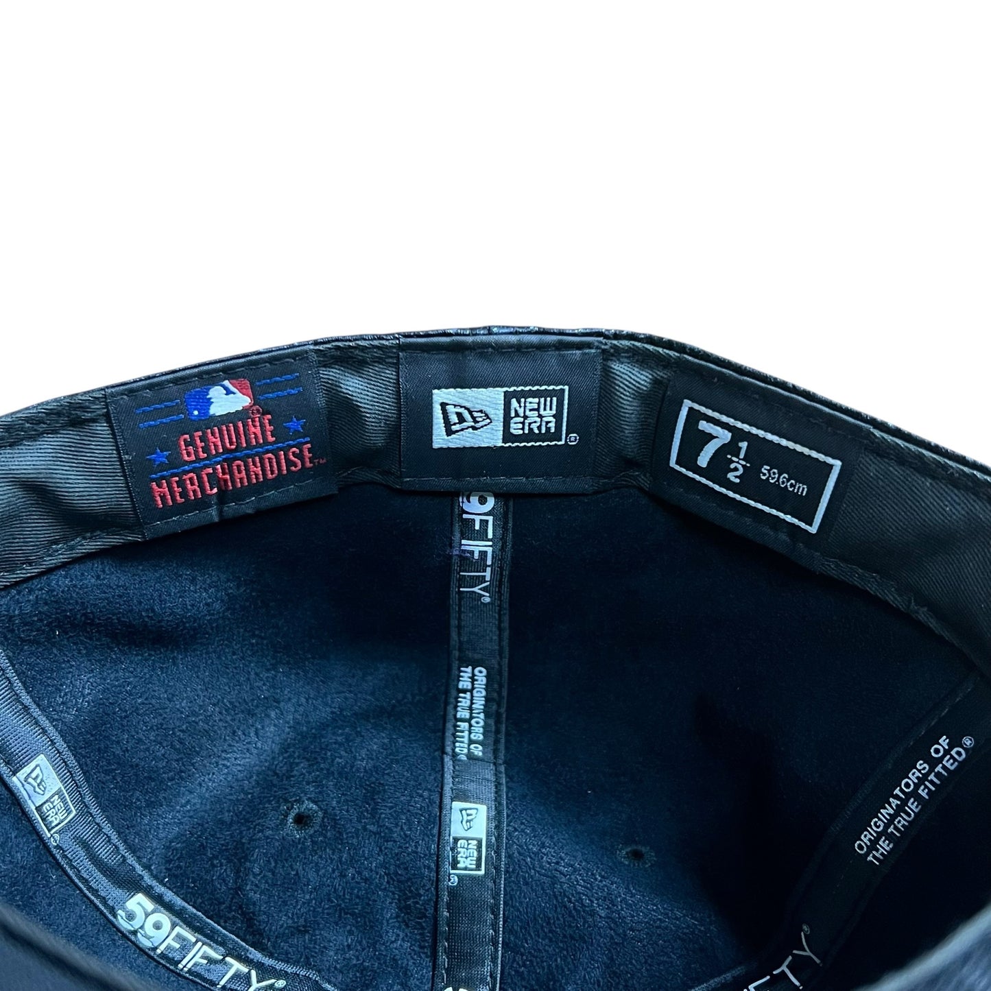 New York Yankees New Era Leather Fitted Baseball Cap - 7 1/2