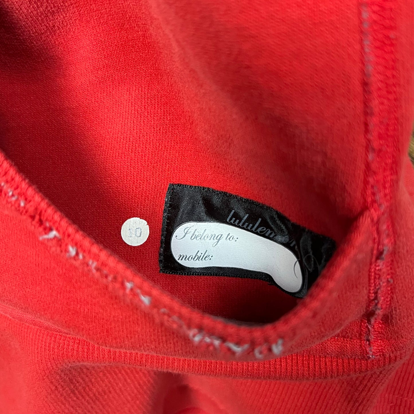 Lululemon Scuba Red Speckle Full-zip Hoodie - L (10)