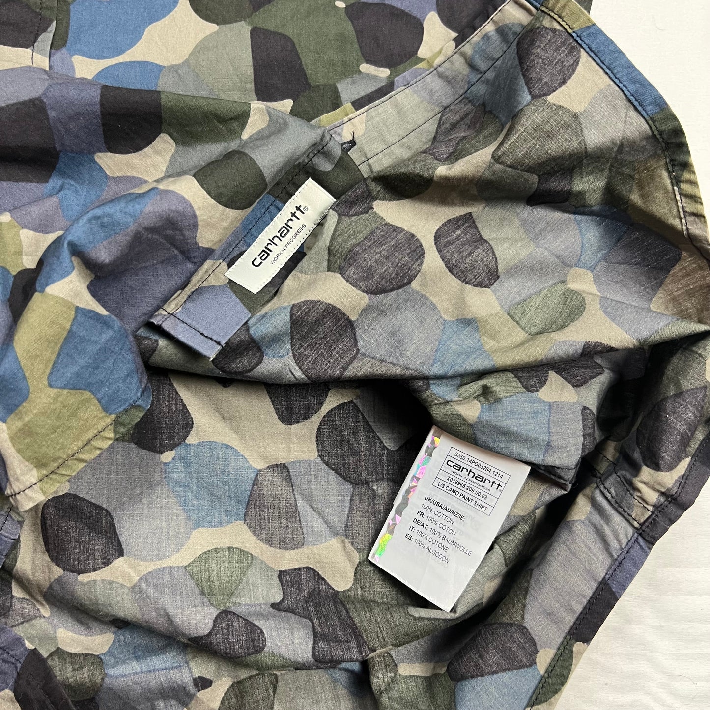 Carhartt WIP Camo Paint Button-up Shirt - M