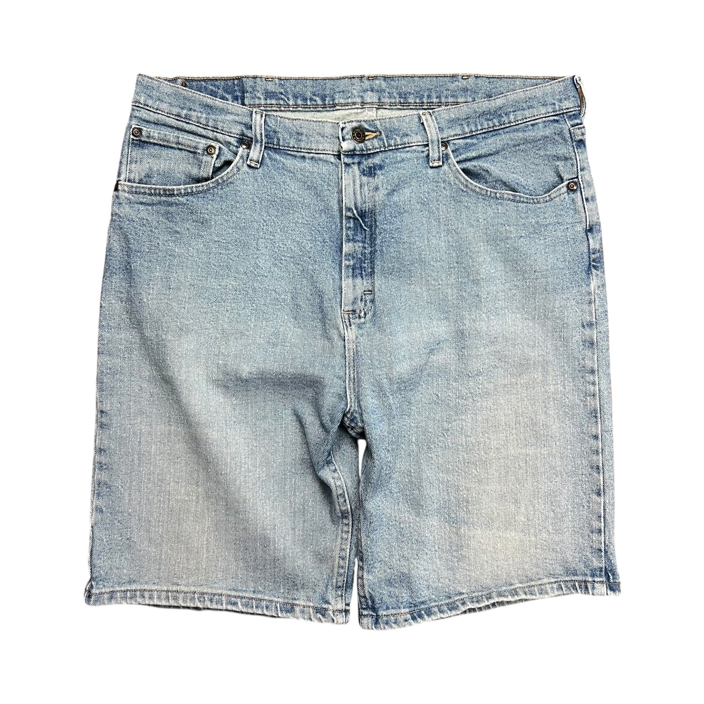 Wrangler Faded Light Wash Jean Shorts - 36"