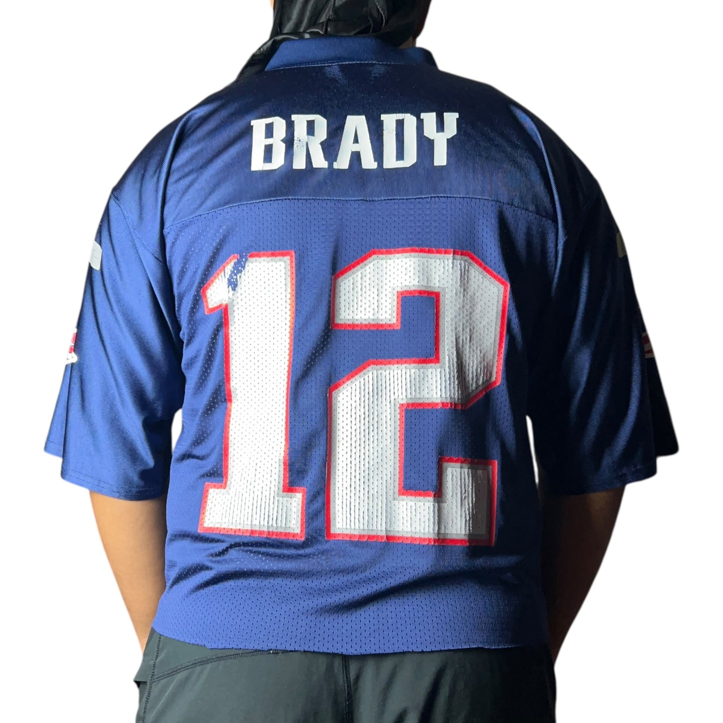 Reebok New England Patriots Cropped NFL Jersey - M