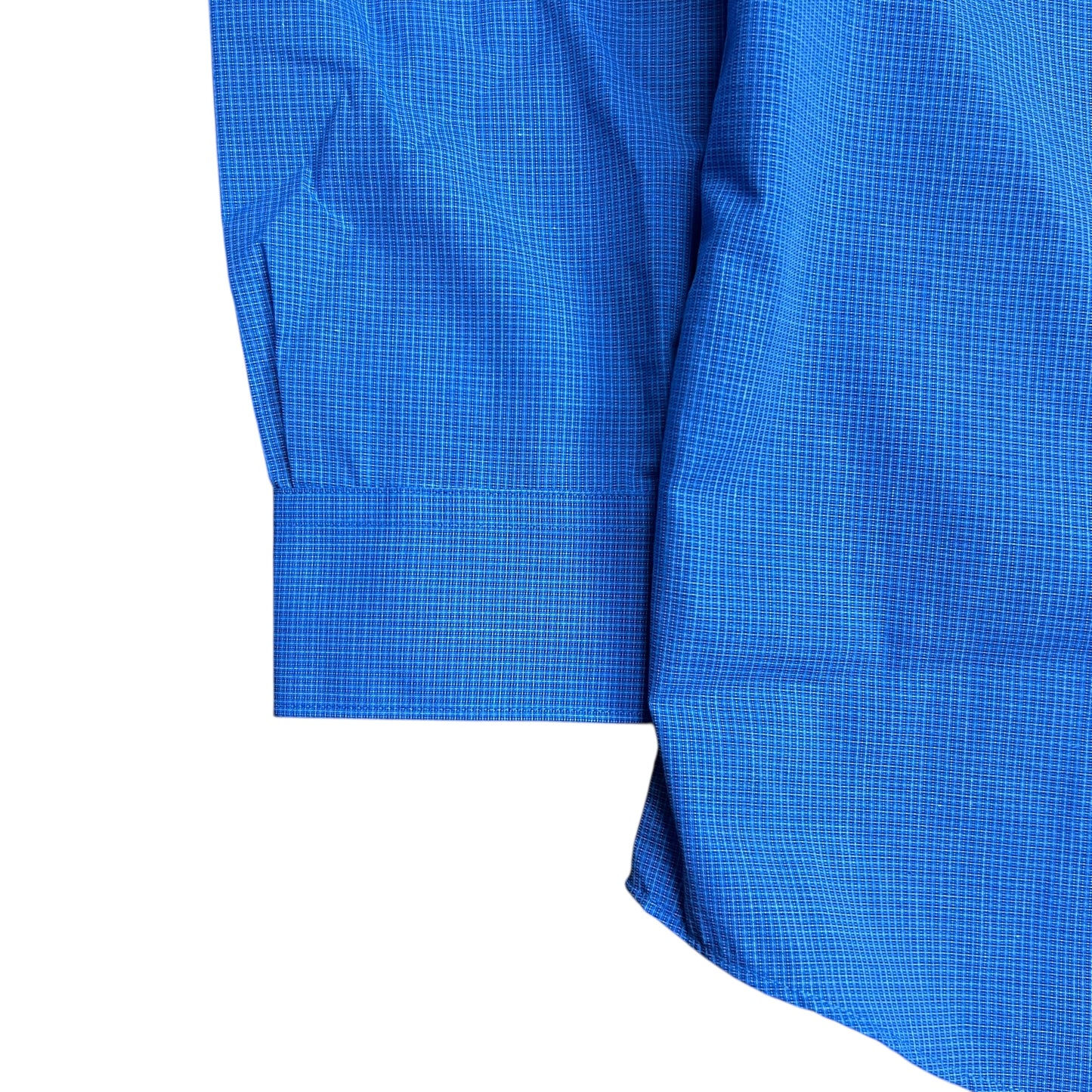Monsieur by Givenchy Blue Checkered Button-up Shirt - S
