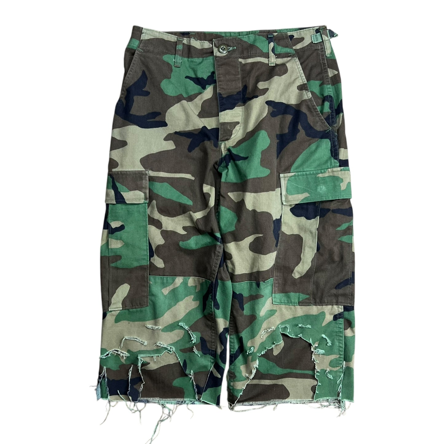 ARMY Woodland Camo Capris - 31"