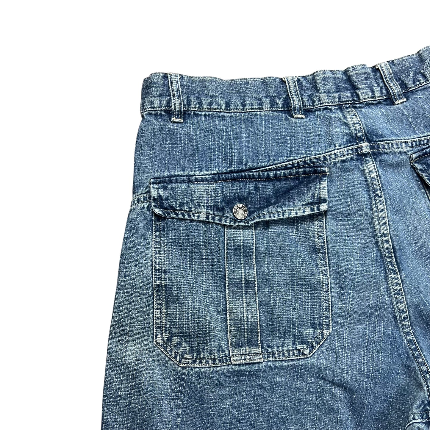 Route 66 Faded Blue Jean Shorts - 36”