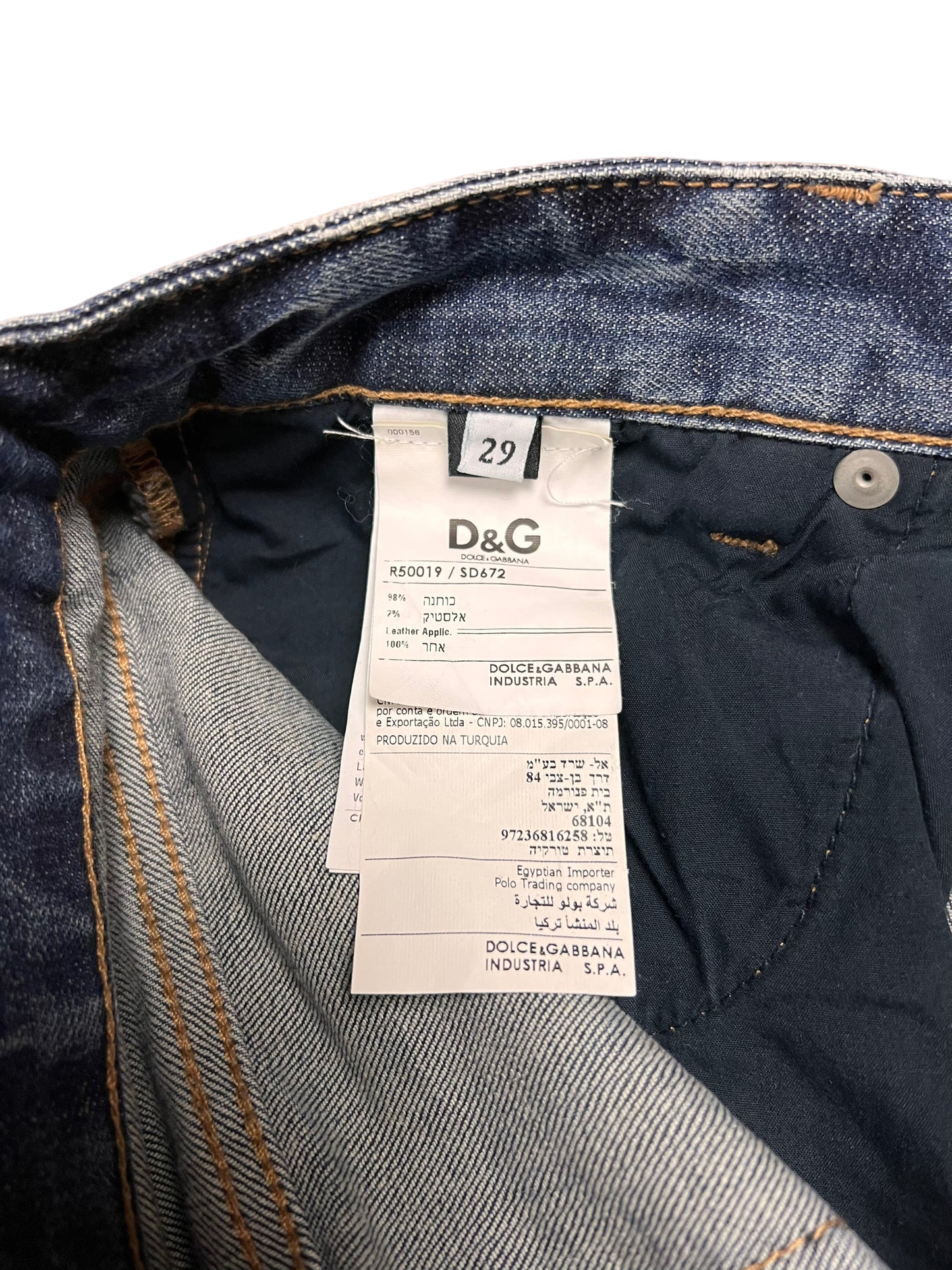 Dolce & Gabbana Straight-Leg Jeans - 30"