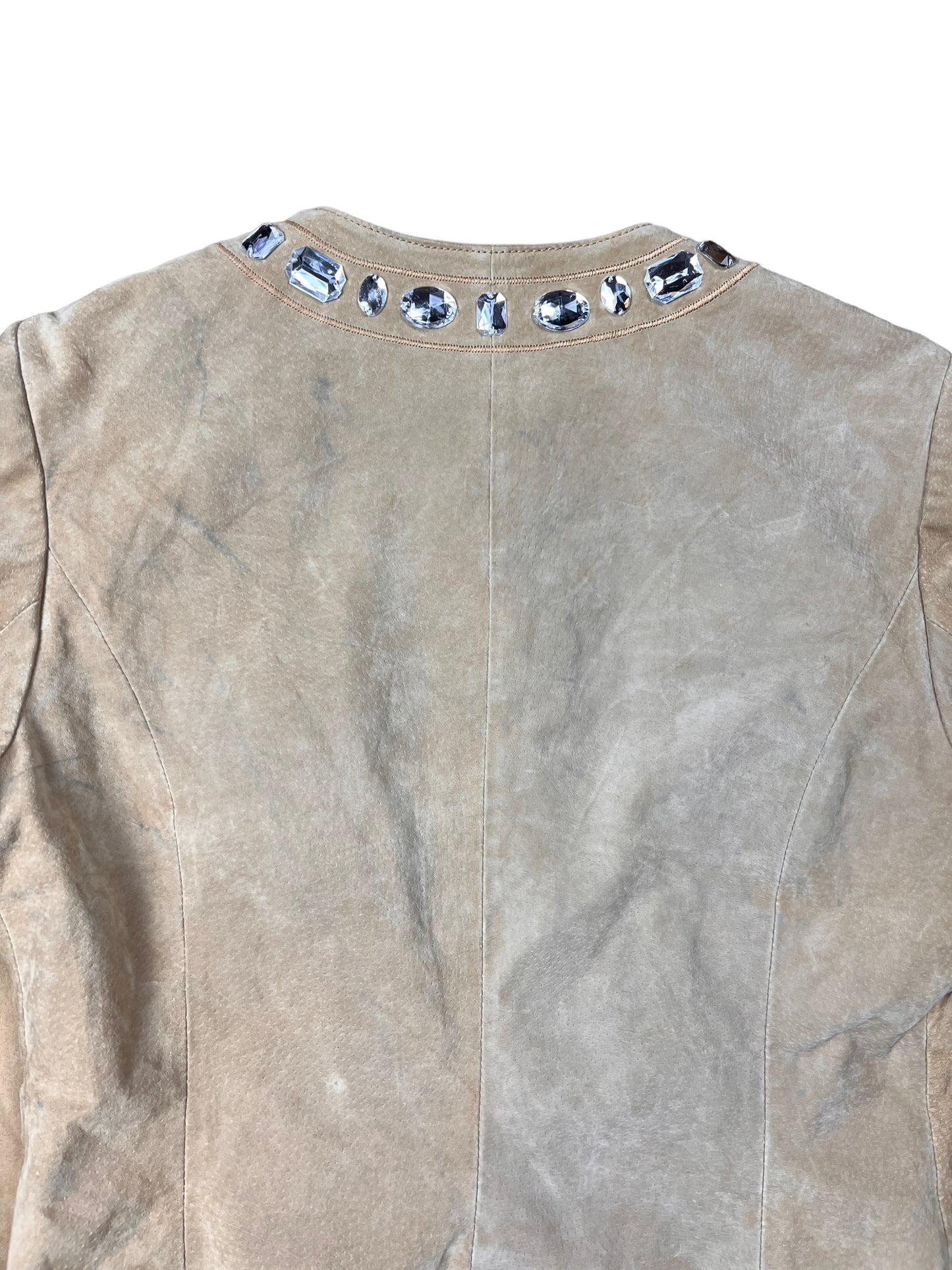 Boston Proper Leather Jewel Jacket - M