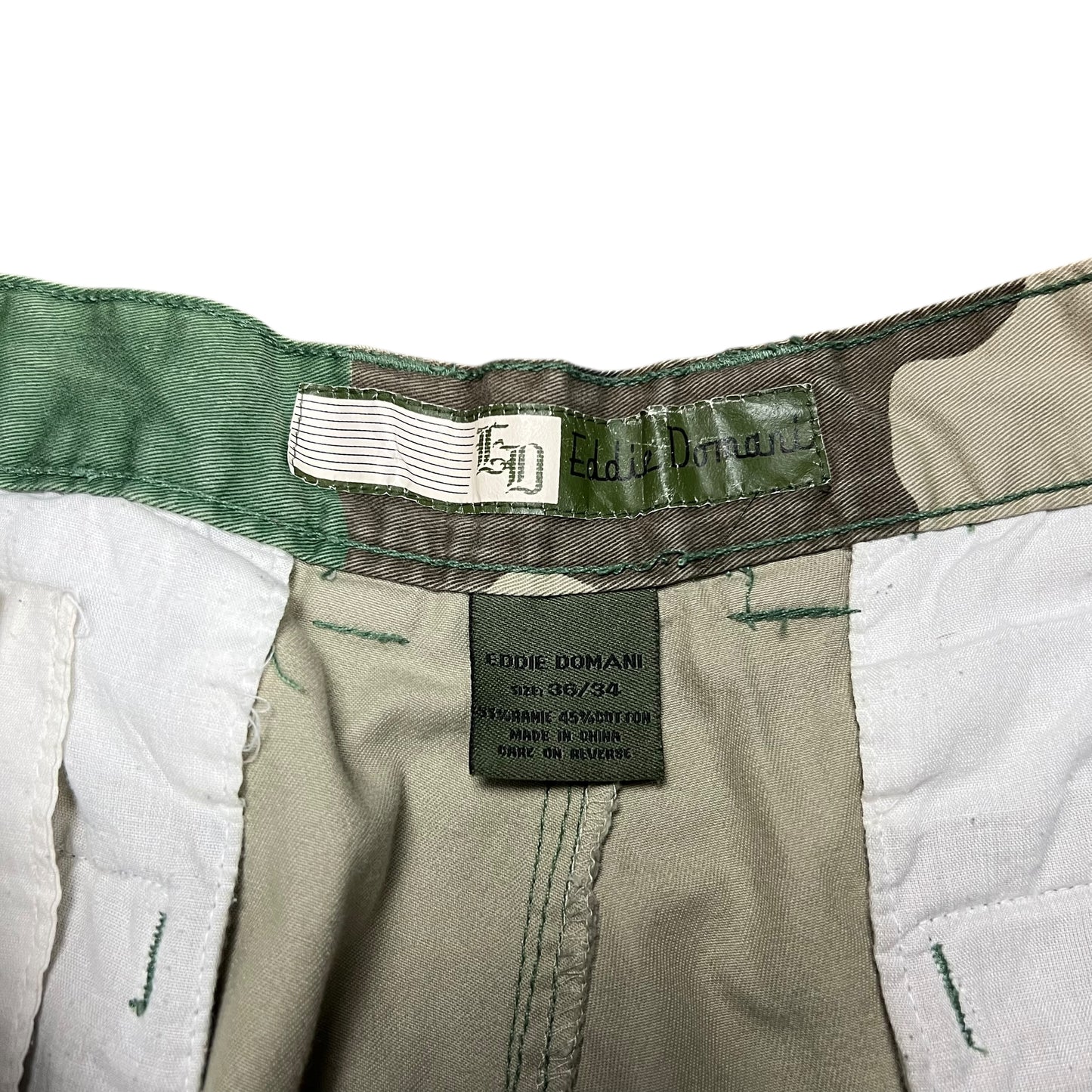 Eddie Domani Faded Woodland Camo Cargo Pants - 34"