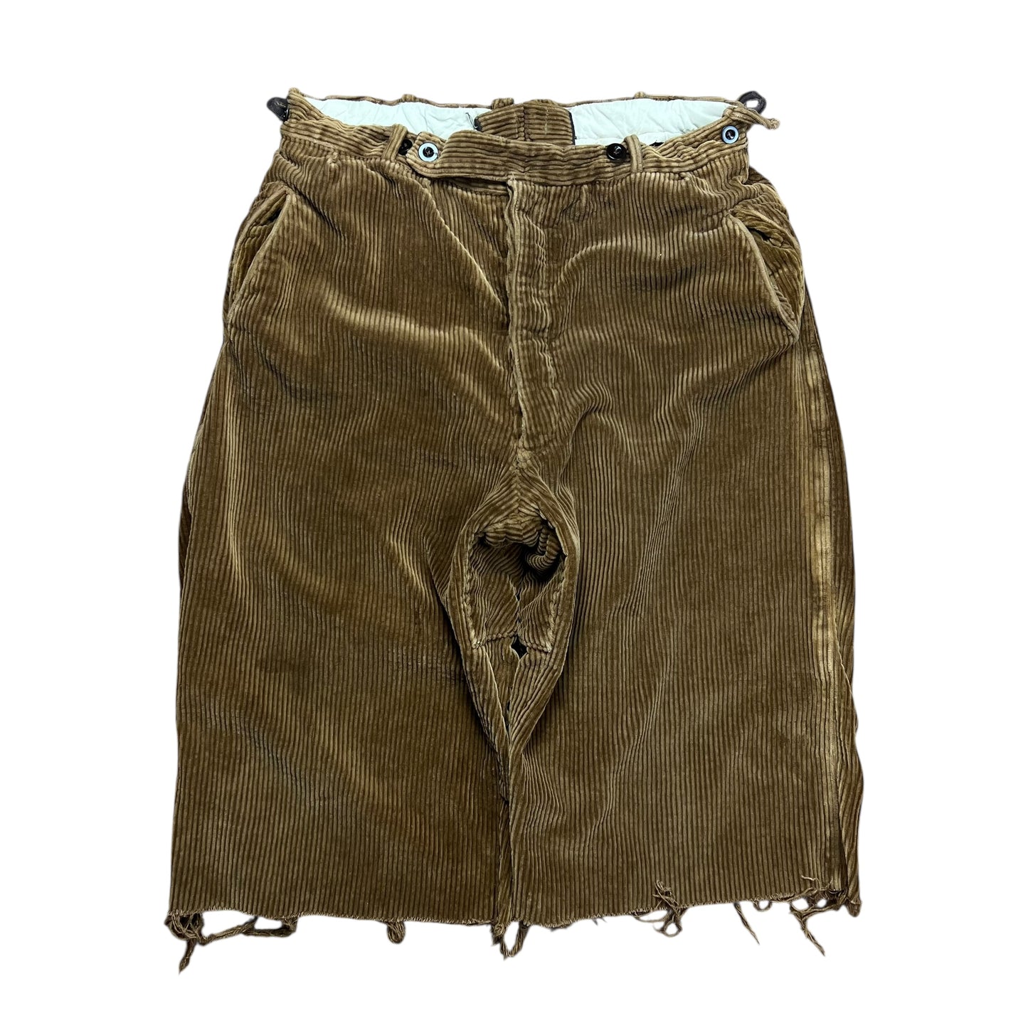 Soft Brown Corduroy Capris - 32"