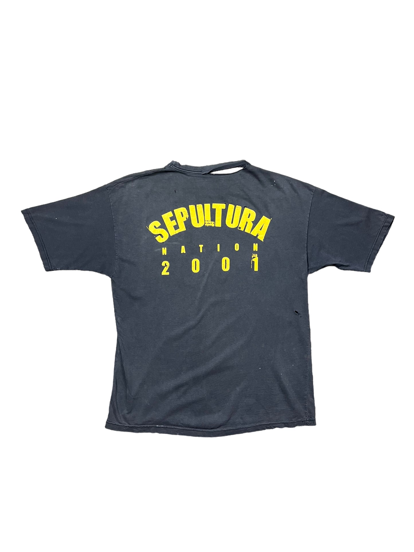 Faded 2001 Sepultura Tour T-shirt - L