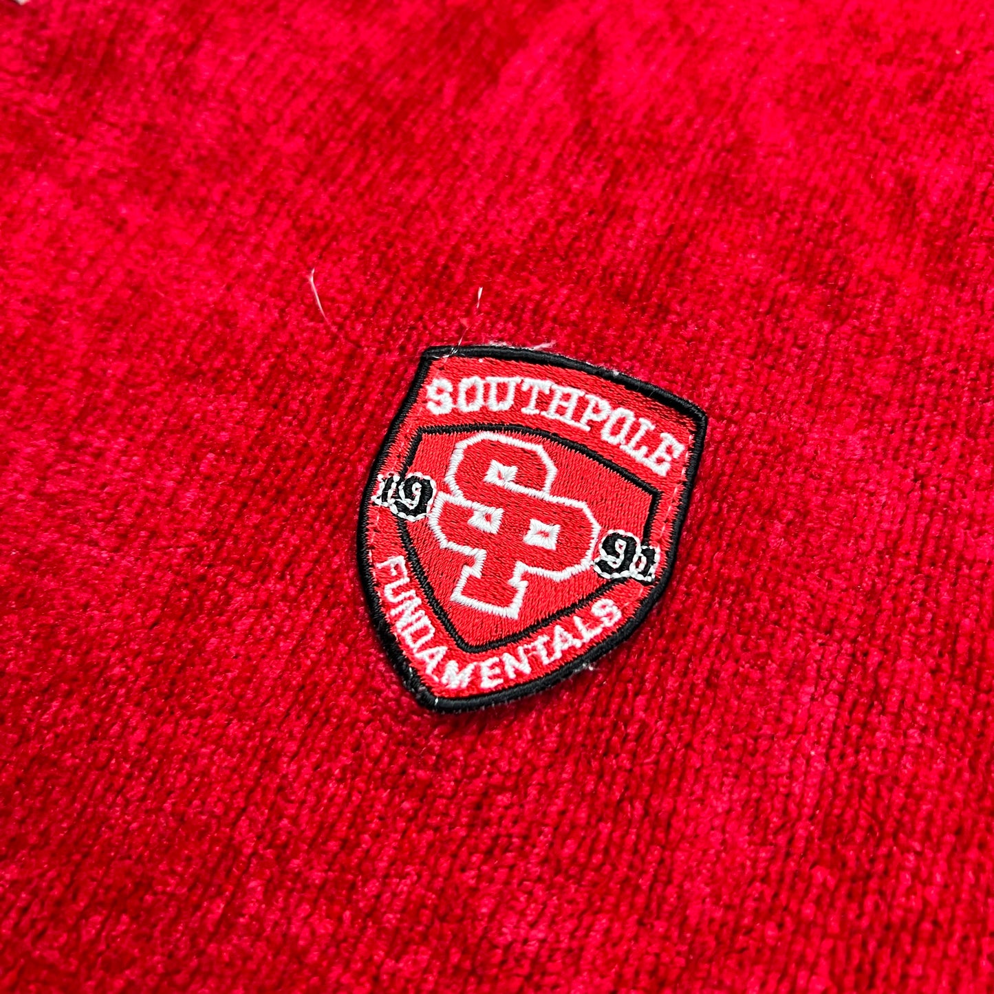 Southpole Red Chenille Vest - L