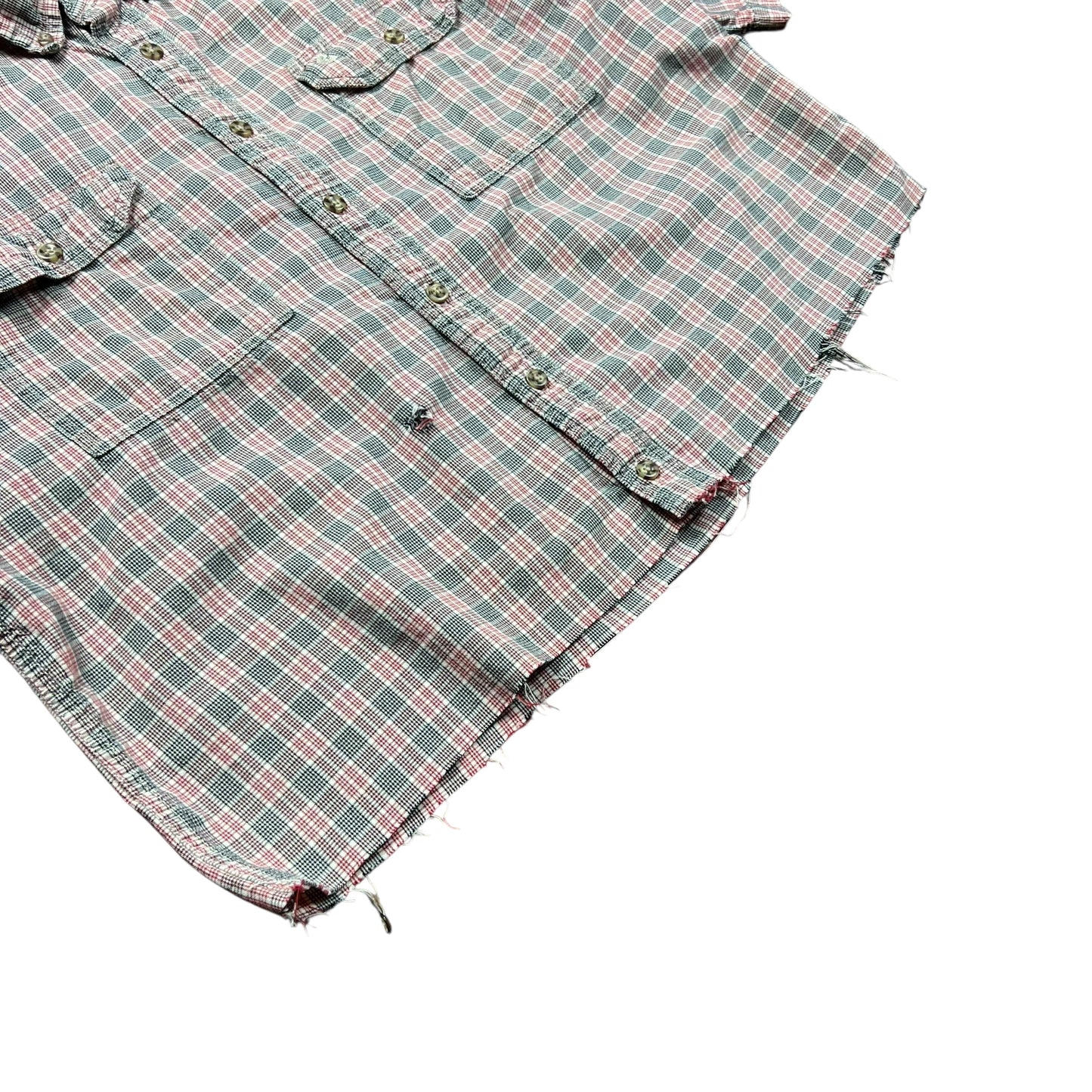 Carhartt Cropped Plaid Button-up Shirt - M
