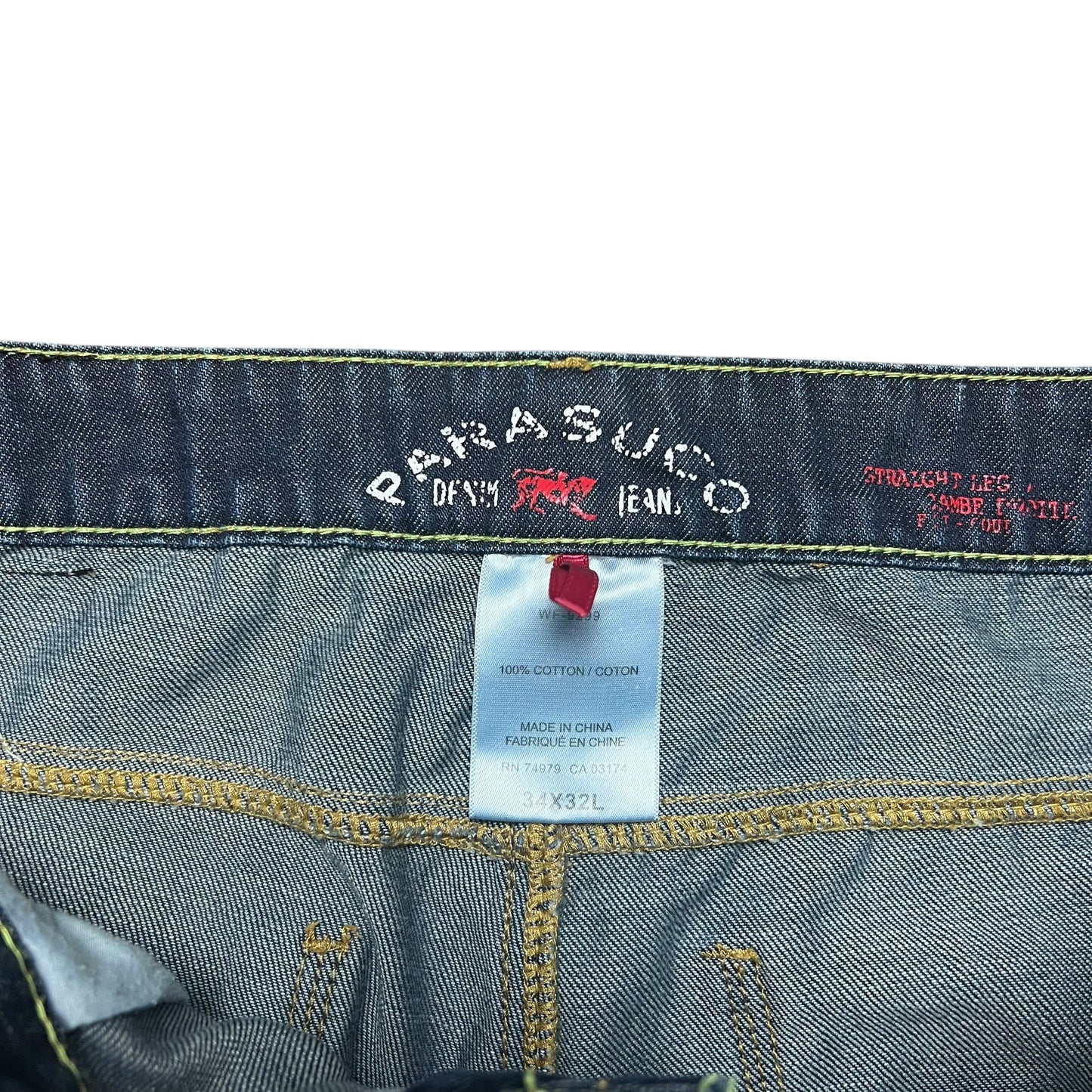 Parasuco Faded Straight Leg Jeans - 34”