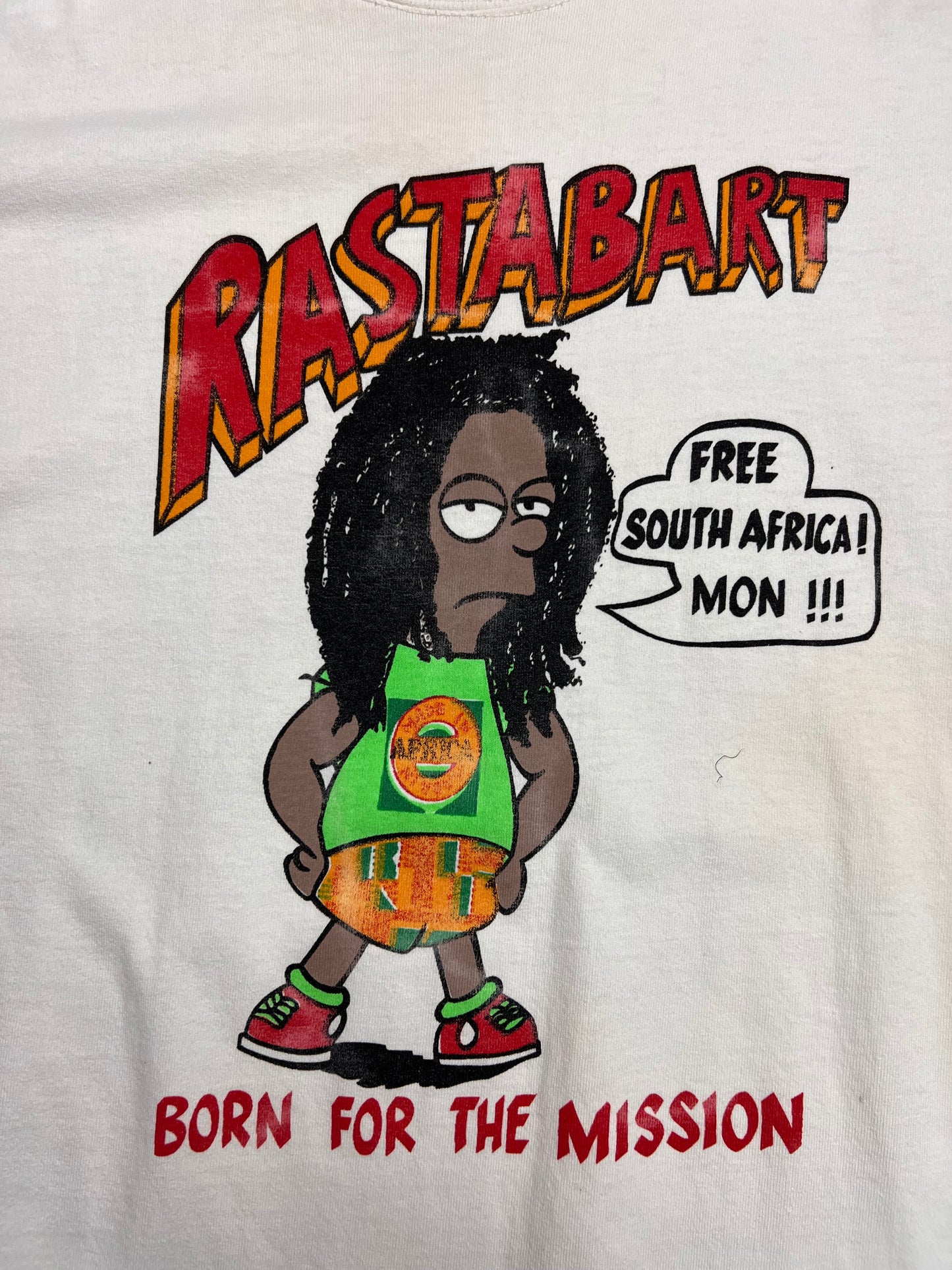 90's Bootleg Rasta Bart T-shirt - XL