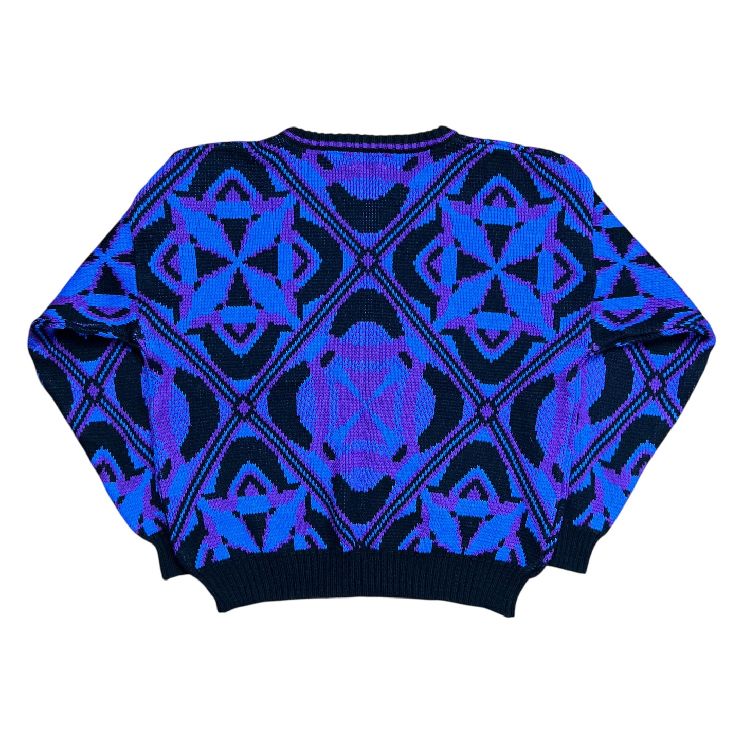 Entouge Black & Purple Knit Sweater - M