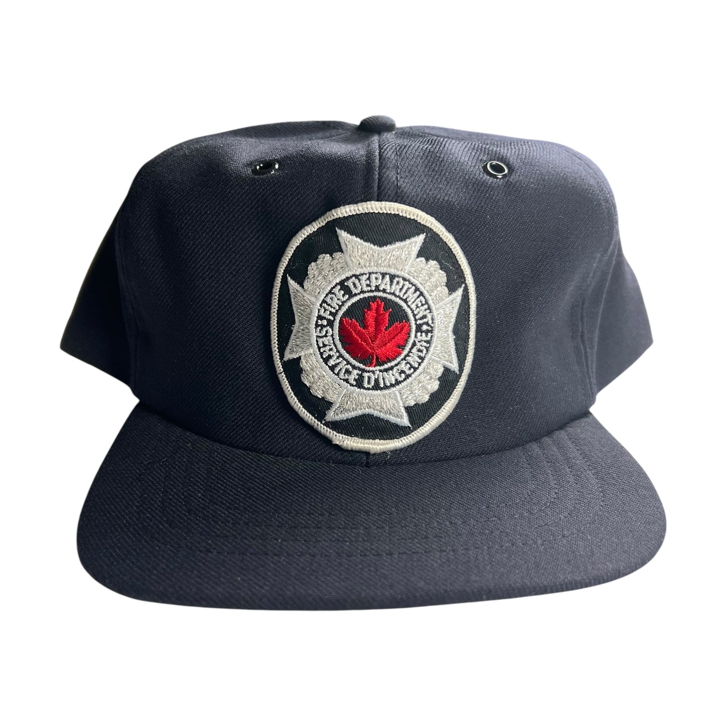 Navy Canadian Fire Department Fitted Hat