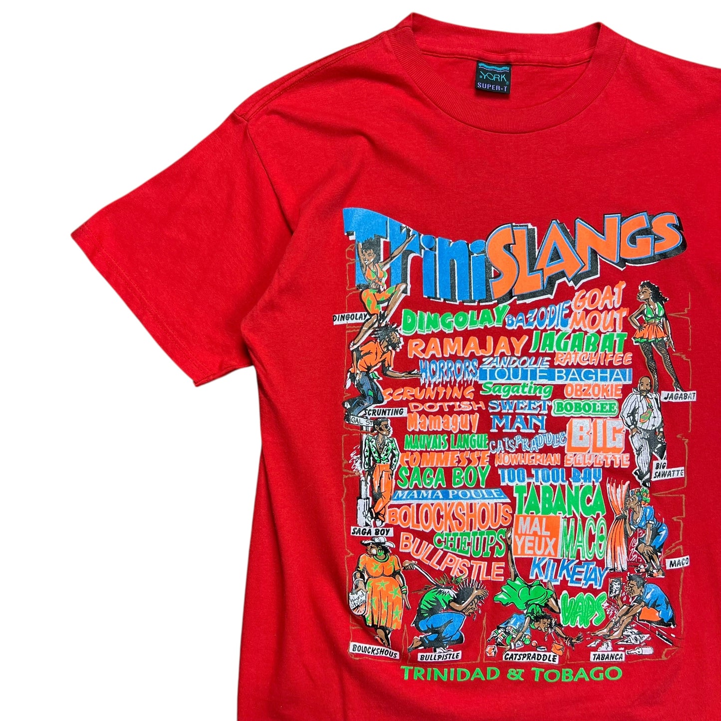 Trinidad & Tobago Red Slang T-shirt - L