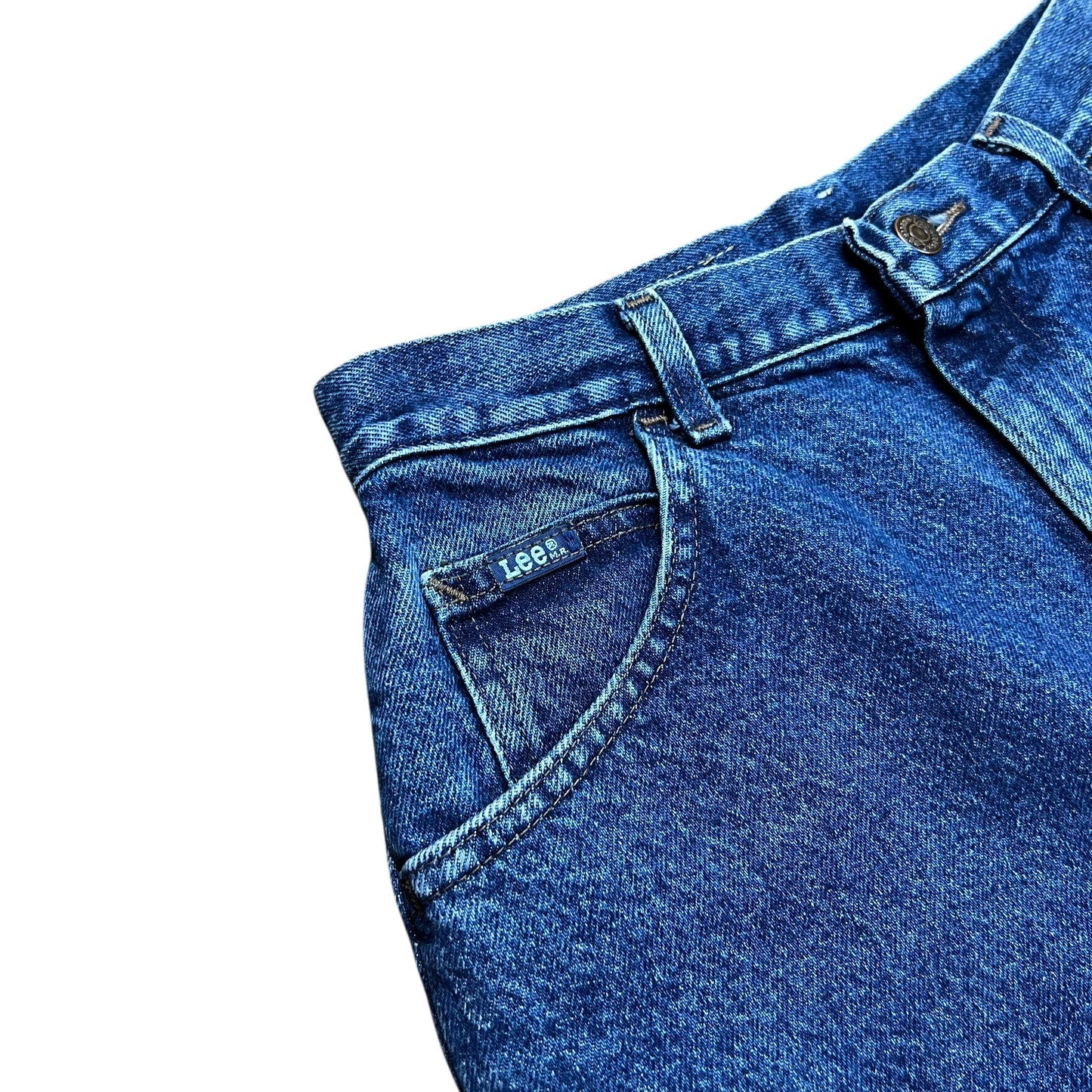 Lee Blue Baggy Jean Shorts - 27"
