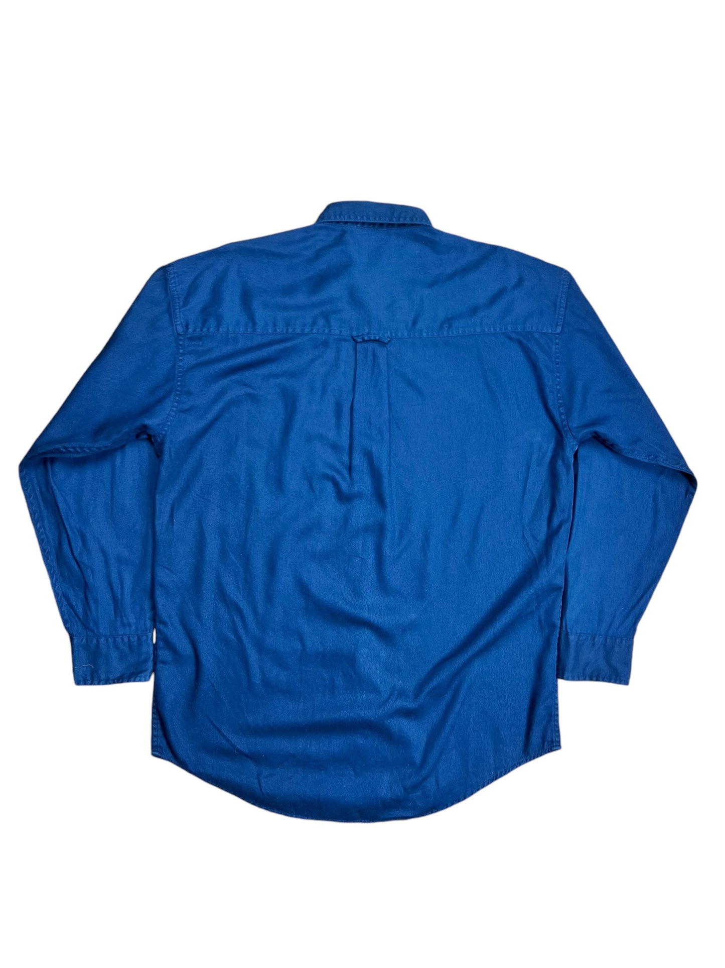 Chaps Ralph Lauren Navy Blue Button-up Shirt - XL