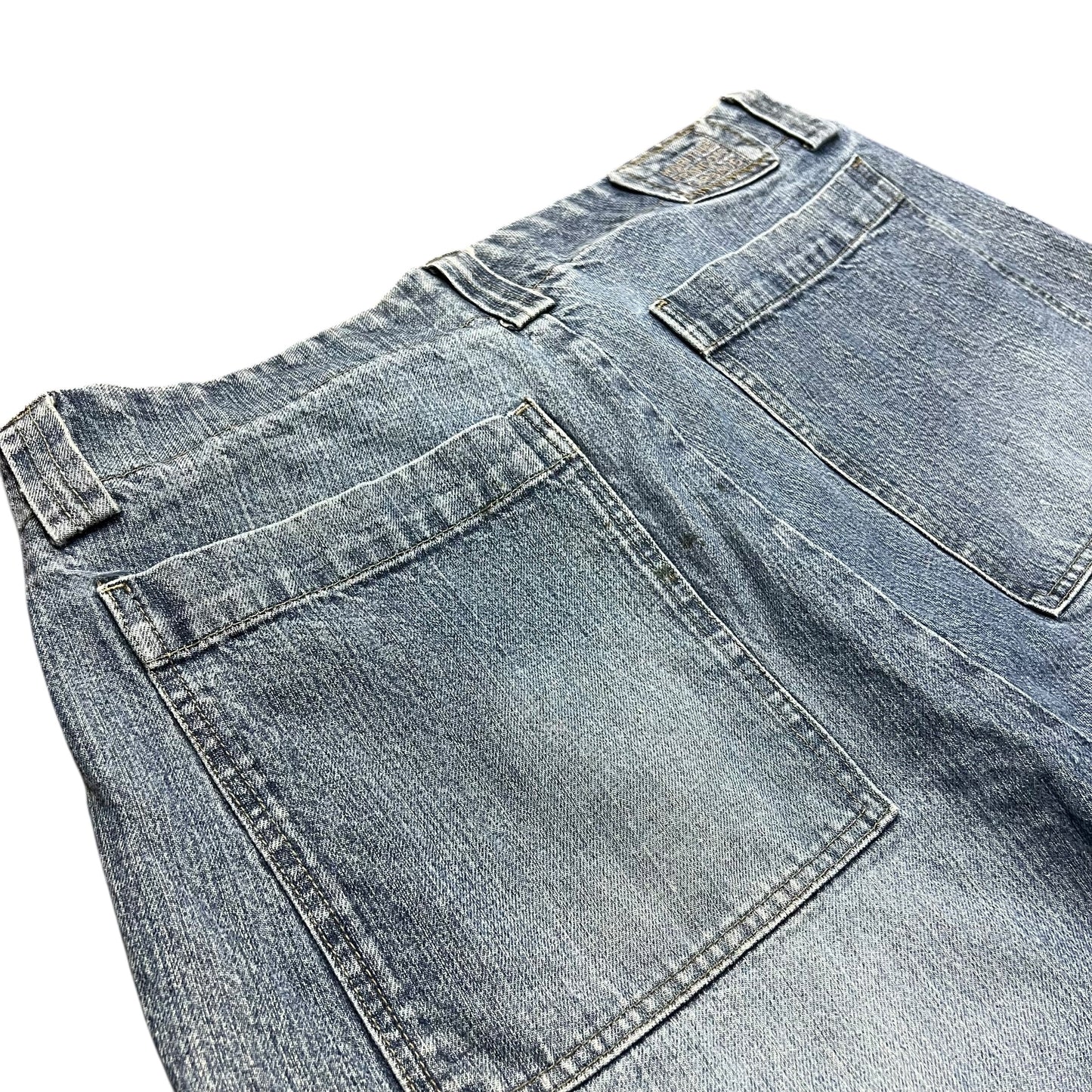 Marithé + François Girbaud Faded Baggy Jean Shorts - 36"