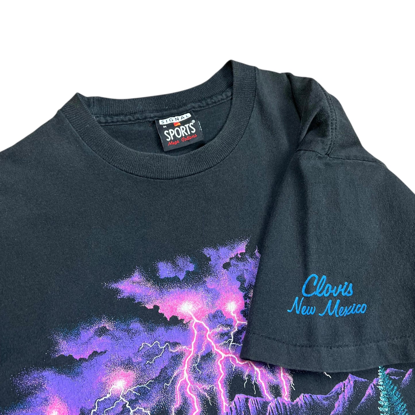 Faded Purple Lightning Nature T-shirt - M