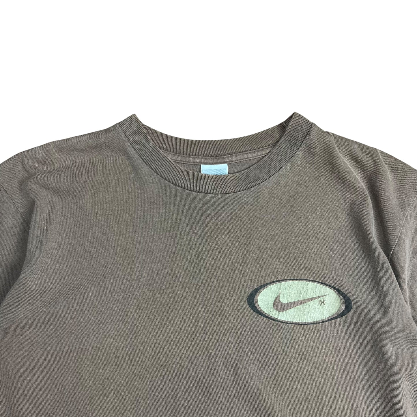 Nike Brown Swoosh Logo T-shirt - L