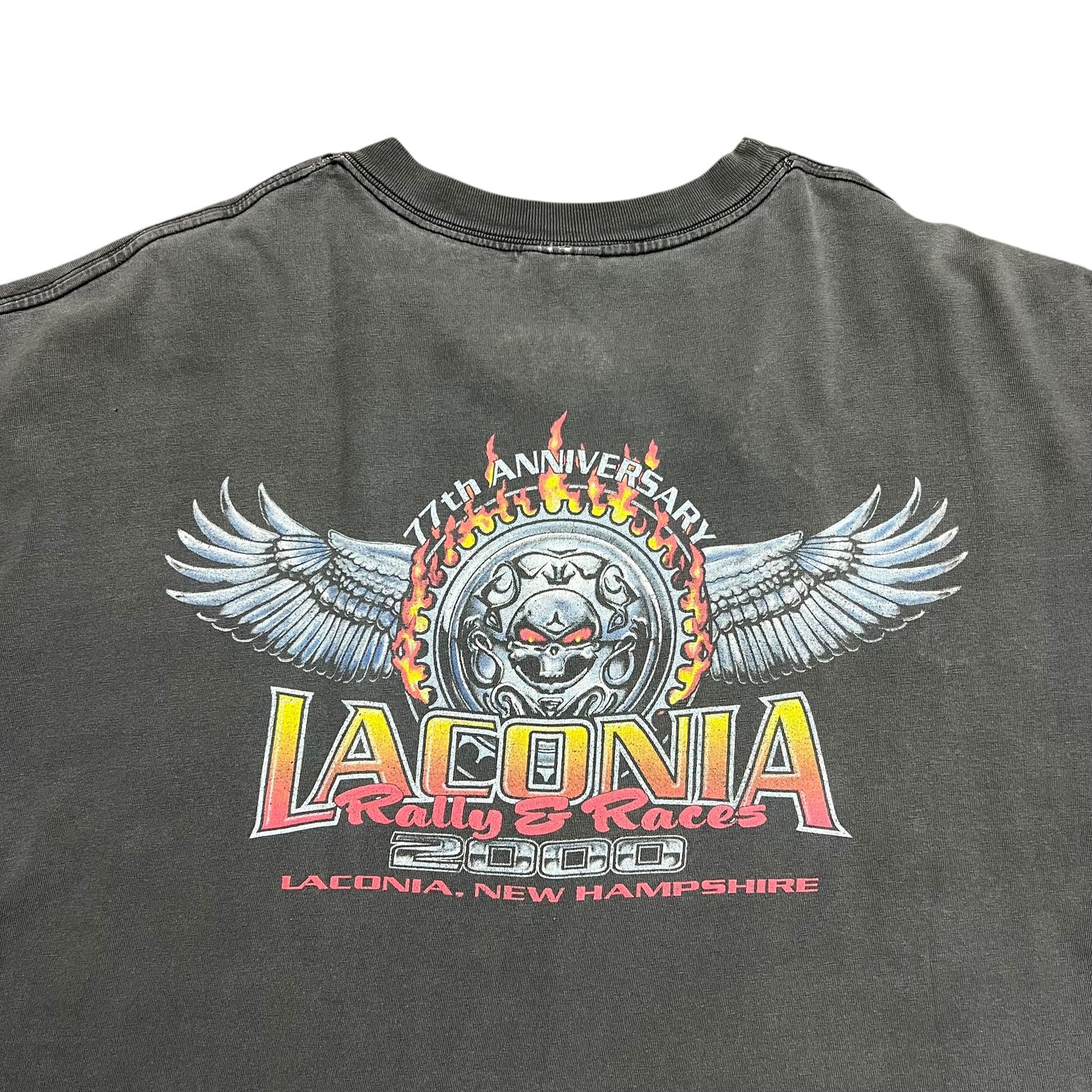 2000 Faded Laconia Rally & Races T-shirt - XXL