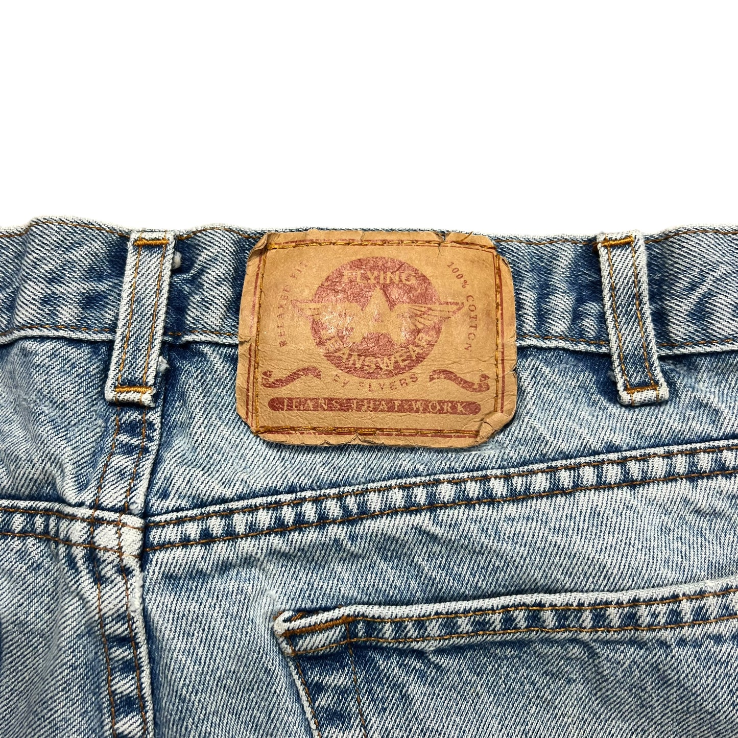 Flyers Faded Light Wash Jean Shorts - 32”