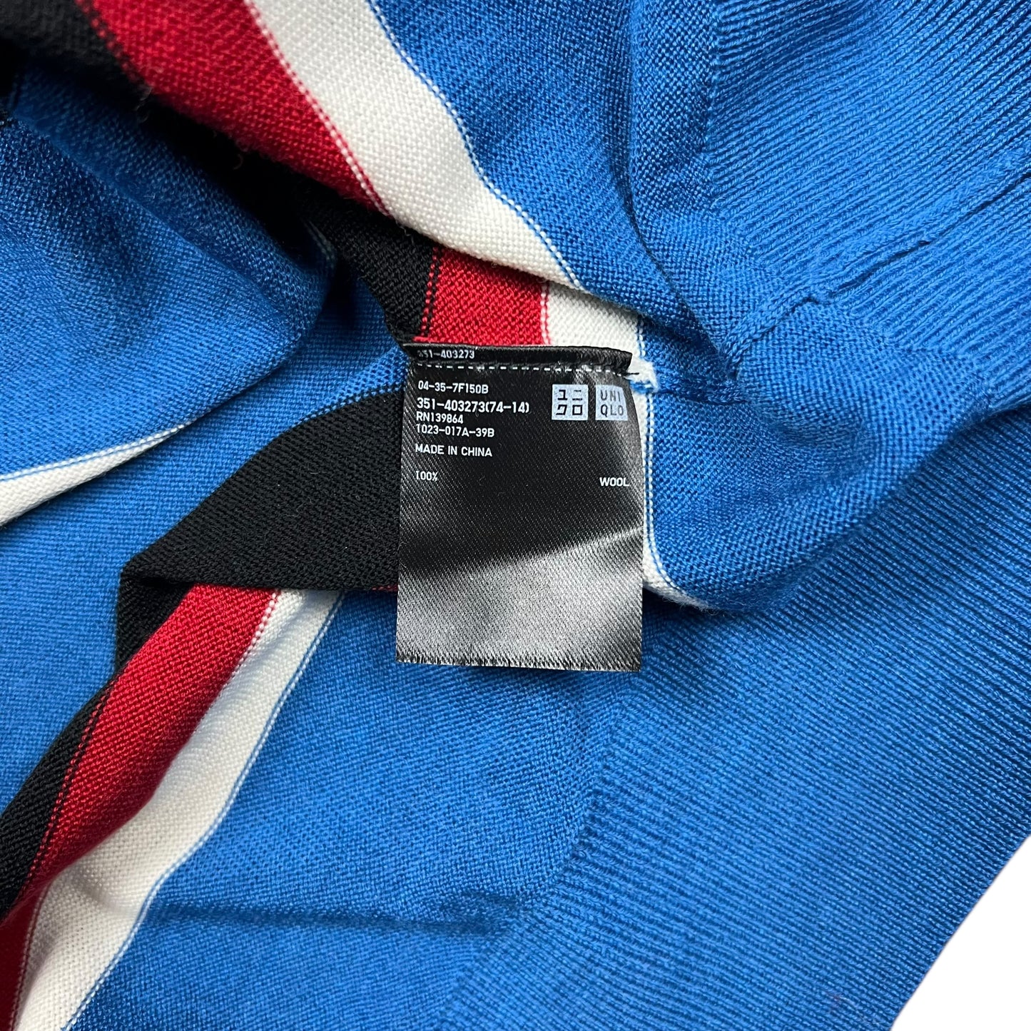 JW Anderson x Uniqlo Blue Striped Wool Sweatshirt- L