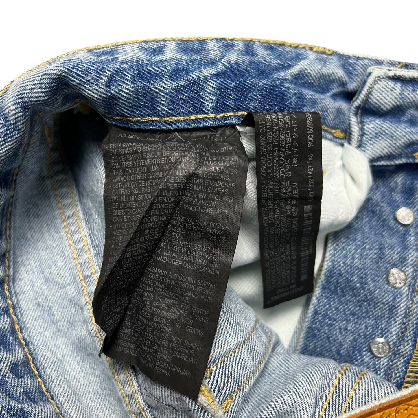 Zara x Rhuigi Faded Light Wash Jeans - 31”