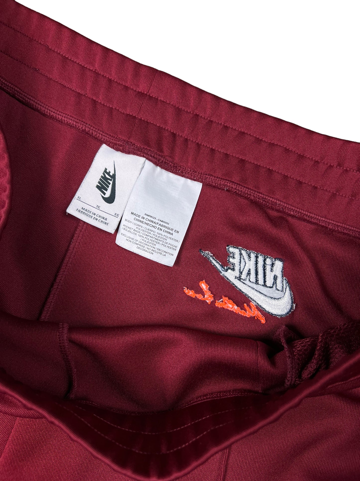 Nike x Martine Rose Maroon Track Pants - XL