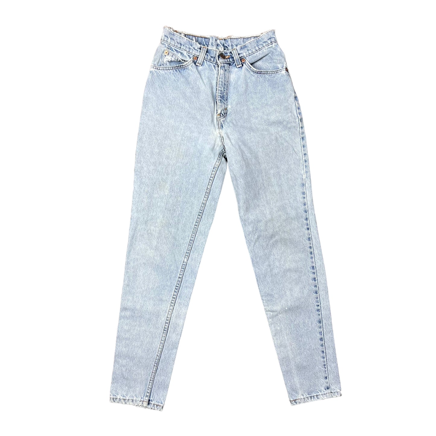 Levi’s 501 Light Wash Distressed Orange Tab Jeans - 24"