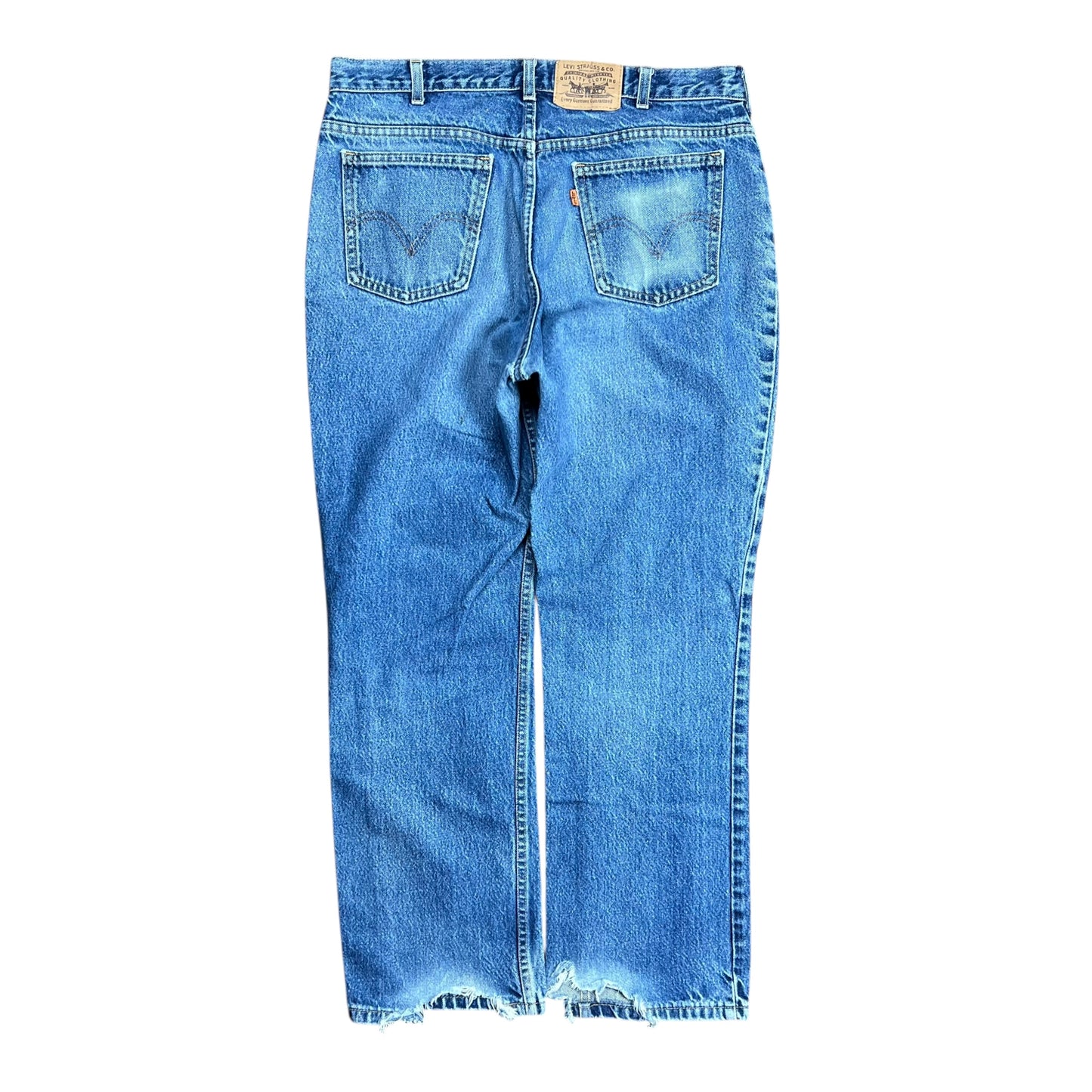 Levi's Faded Orange Tab Blue Jeans - 34"