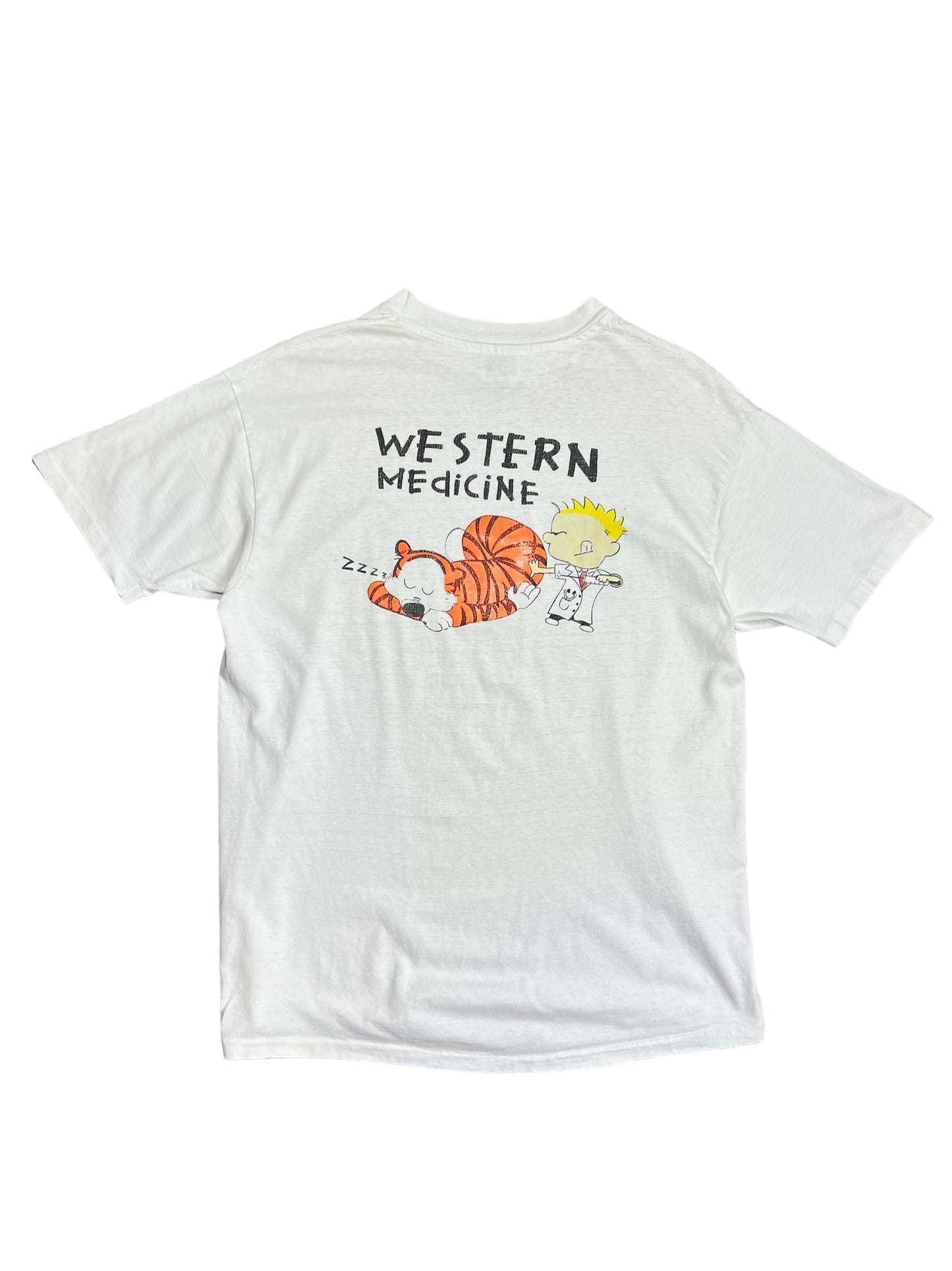 1993 Calvin And Hobbes Western Meds T-shirt - XL