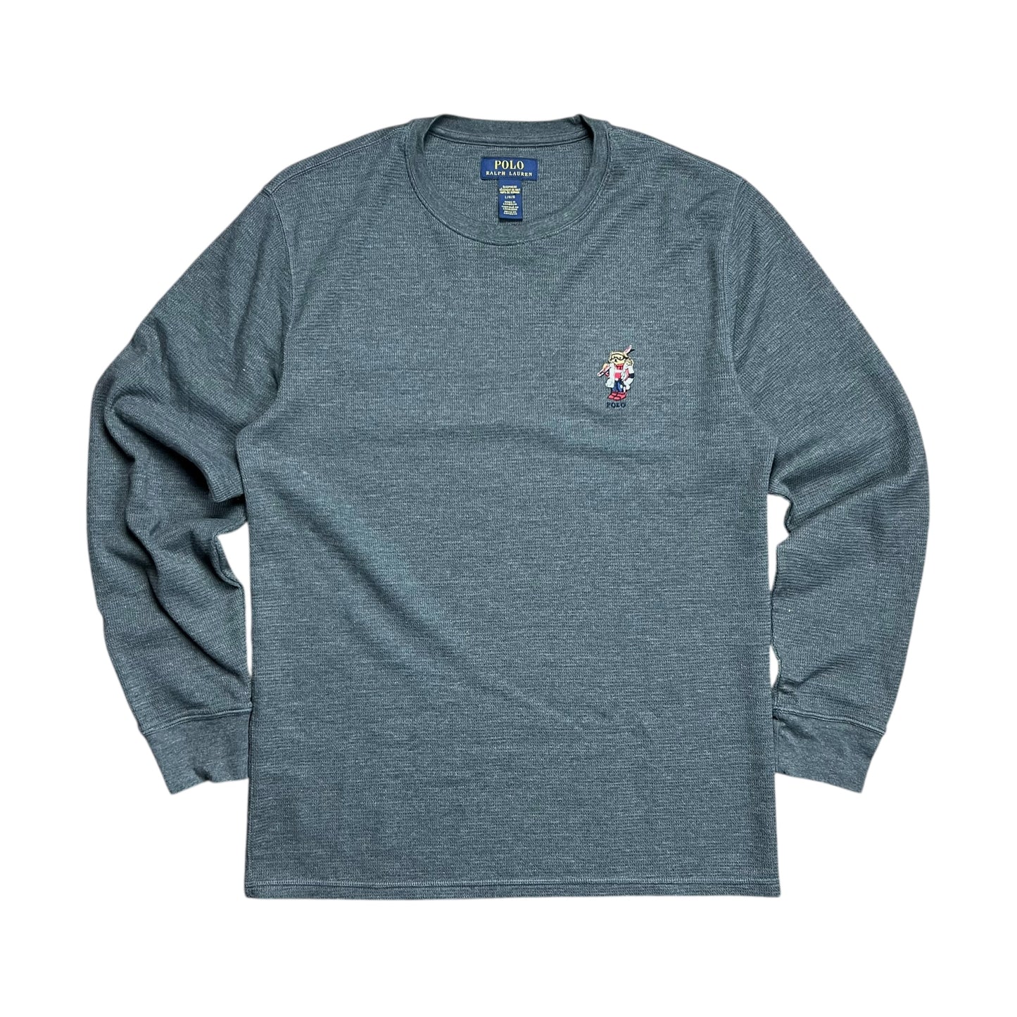 Polo Ralph Lauren Polo Bear Waffle-Knit Shirt - L