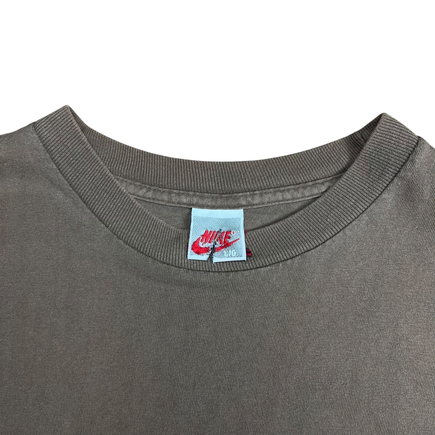 Nike Brown Swoosh Logo T-shirt - L